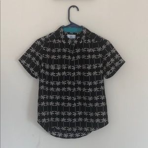 Silky Dolce Vita Palm Print Button Down